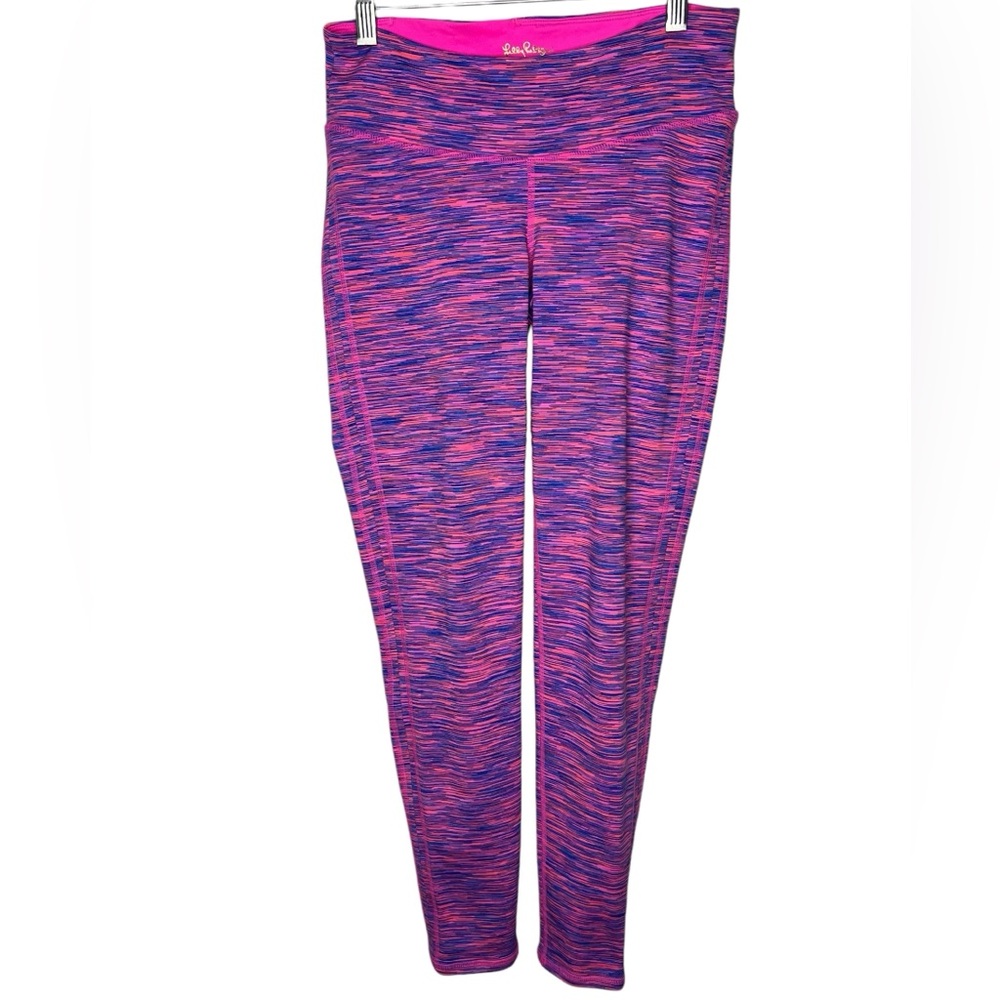 Lilly Pulitzer Luxletic Weekender Leggings Tiki Pink Space Dye Small